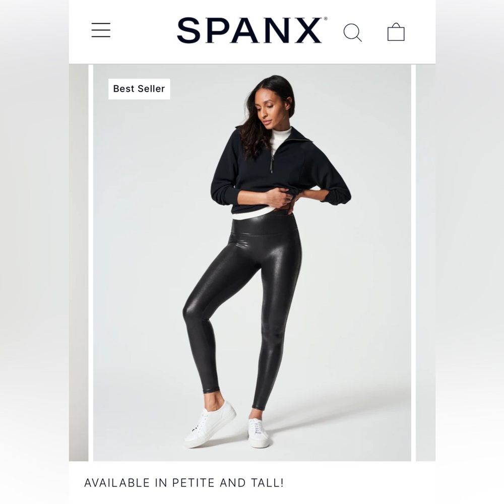 Spanx Faux Leather Leggings